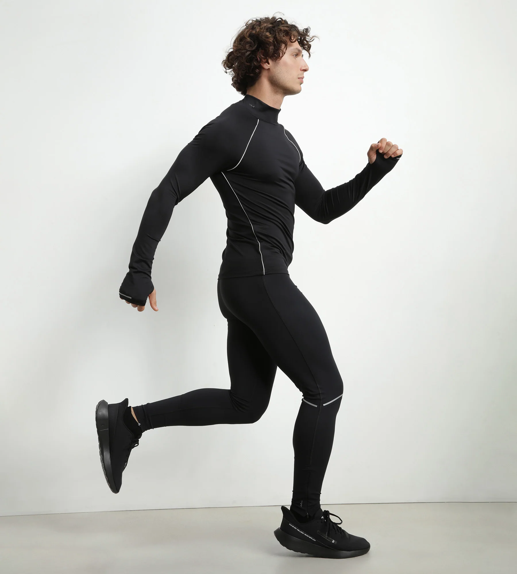 Legging de sport ajustable homme en microfibre Noir Dim Move - Image 3
